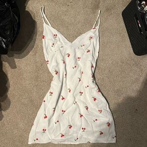 Vintage cherry slip dress